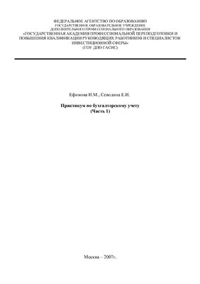 Ефимова И.М., Севодина Е.И. Практикум по бухгалтерскому учету