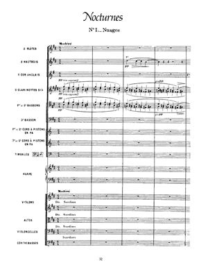 Дебюсси К. Ноктюрны с женским хором (1897-99)