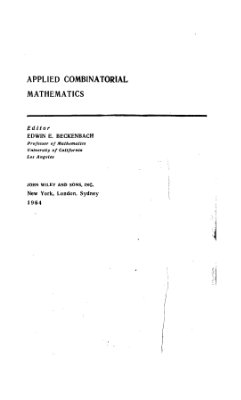 Беккенбах Э. (ред.) Прикладная комбинаторная математика. Сборник статей