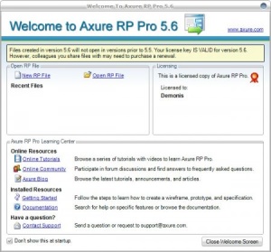 Axure RP Pro 5.6