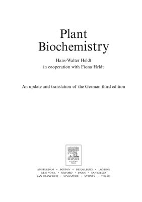 Heldt H.-W., Heldt F. Plant Biochemistry