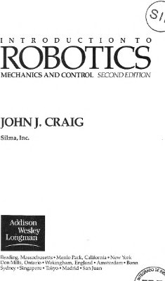 Craig J.J. Introduction to Robotics: Mechanics and Control