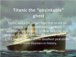 Titanik The 'Unsinkable' Ghost