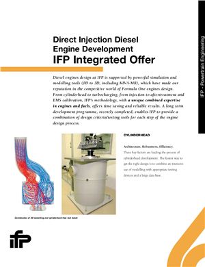 IFP Integrated Offer. Direct injection diesel engine development