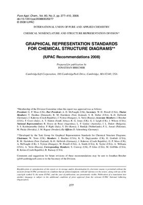 Brecher J. Graphical Representation Standards for Chemical Structure Diagrams. IUPAC Recommendations