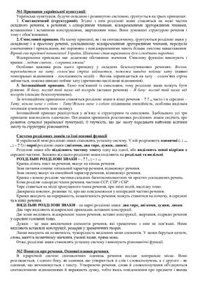 Пунктуація - Відповіді на білети екзамену курсу Практикум української мови