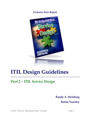 Сборник примеров документации ITIL процессов + Sample exam ITIL
