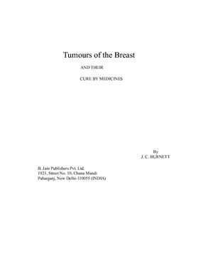 Burnett James C. Tumours of the Breast and their cure by medicines
