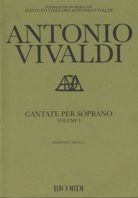 Vivaldi Antonio. Cantate per soprano. Klavierauszug. Volume 1