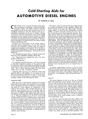 Paul C.H. Cold-Starting Aids for Automotive Diesel Engines