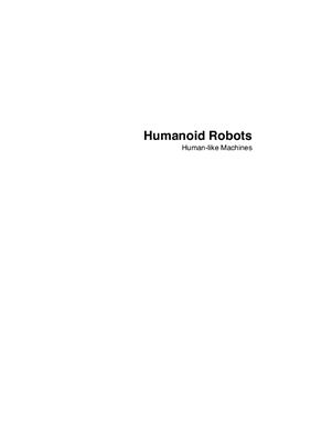 Matthias Hackel. Humanoid Robots , Human-like Machines