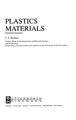 Brydson J.A. Plastics Materials