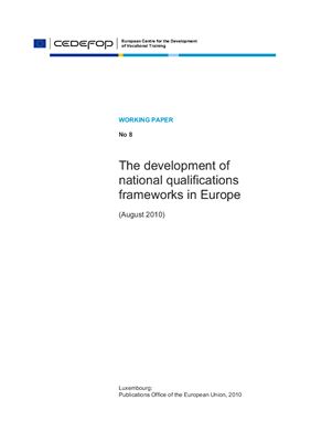 Bulgarelli A. (editor) The development of national qualifications frameworks in Europe