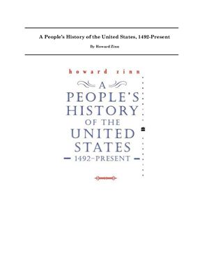 Zinn Howard. People's History of the United States, 1492-Present