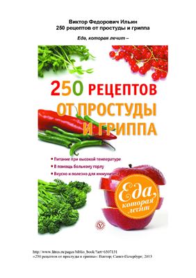 Ильин В.Ф. 250 рецептов от простуды и гриппа