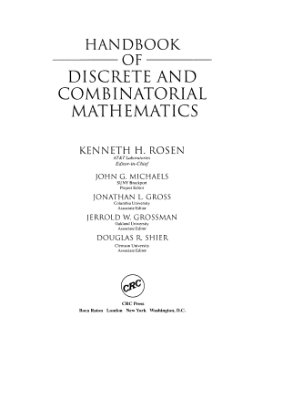 Rosen K.H., Michaels J.G. et al. Handbook of Discrete and Combinatorial Mathematics