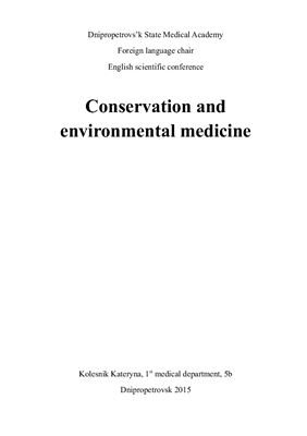 Conservation Medicine