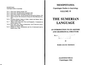 Thomsen M.-L. The Sumerian Language