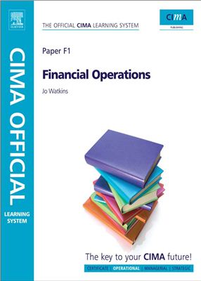 CIMA F1 Official Learning System - Financial Operations
