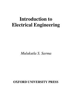 Mulukutla S. Introduction to Electrical Engineering