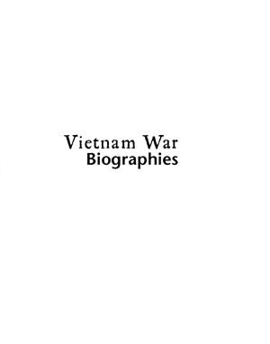 Hillstrom K., Hillstrom L.C. Vietnam war. Biographies (Vol. 2)