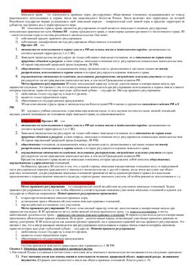 Шпаргалка - Экзаменационные билеты по земельному праву