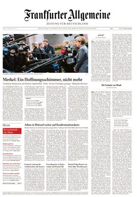 Frankfurter Allgemeine Zeitung für Deutschland 2015 №37 Februar 13