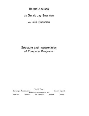 Абельсон. Структура и интерпретация компьютерных программ (второе издание)
