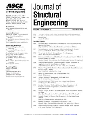 Journal of Structural Engineering 2005 №10