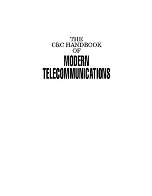Morreale P., Terplan K. The CRC Handbook of Modern Telecommunications