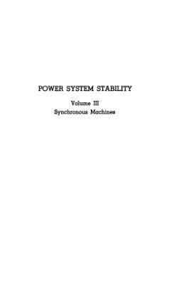 Kimbark E.W. Power System Stability. Volume III. Synchronous Machines