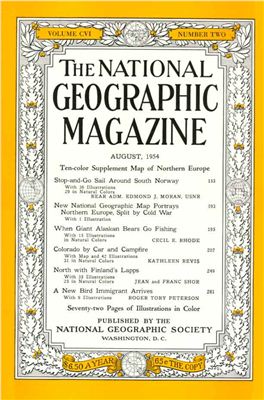 National Geographic Magazine 1954 №08