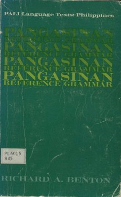 Benton R.A. Pangasinan Reference Grammar