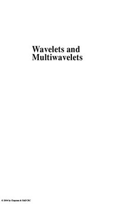 Keinert F., Wavelets and multiwavelets