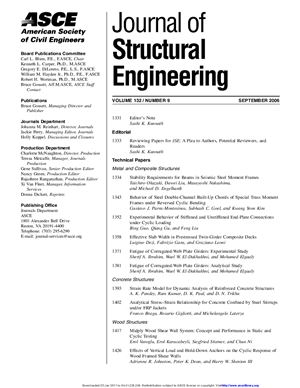Journal of Structural Engineering 2006 №09