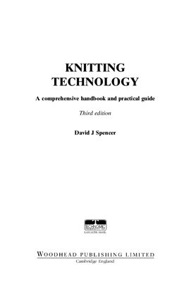 David J Spencer Knitting technology