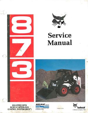 Bobcat 873 Service Manual