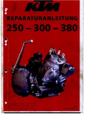 KTM 250-300-380 Service Manual [German]