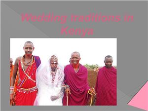 Wedding traditions in Kenya