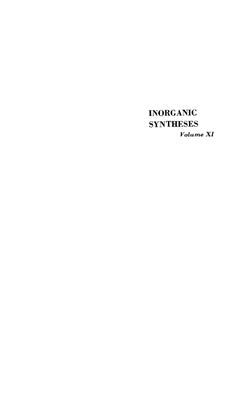 Inorganic syntheses. Vol. 11