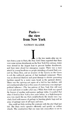 Глейзер Натан. Париж Взгляд из Нью-Йорка