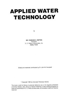 Patton C. Applied Water Technology