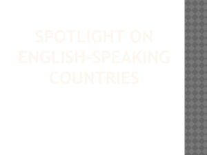 Англоговорящие страны (презентация по страноведению)