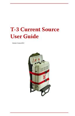 T-3 Current Source User Guide by PHOENIX GEOPHYSICS