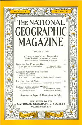 National Geographic Magazine 1956 №08