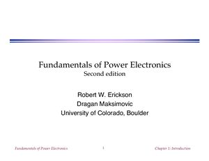 Erickson R.W., Maksimovic D. Fundamentals of Power Electronics