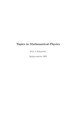 Palamodov V. Topics in Mathematical Physics