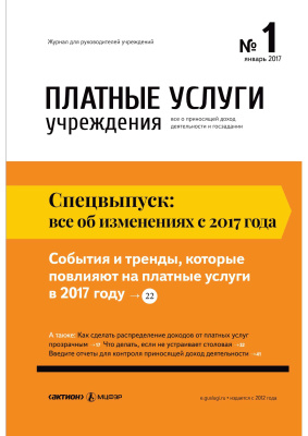 Платные услуги учреждения 2017 №01