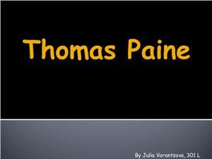 The Founding Father - Thomas Paine