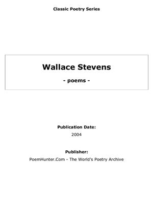 Stevens Wallace. Poems